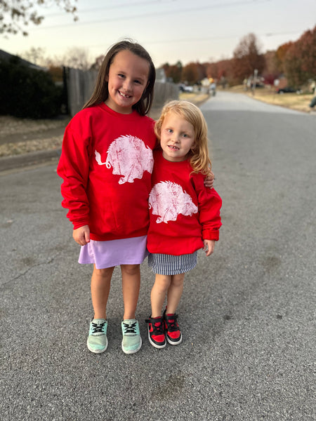 Kids Running Pig Sweatshirt