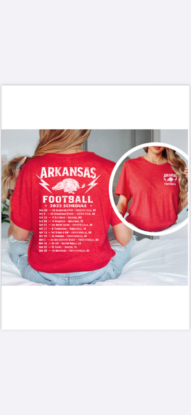 Arkansas Schedule Tee